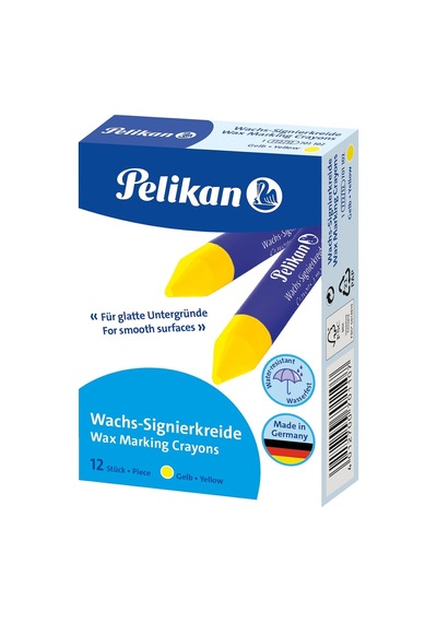 701102 Mum Sinyal Tebeşiri 772/12, 12 X 95 Mm, Sarı, 12 Kalemli Kutu