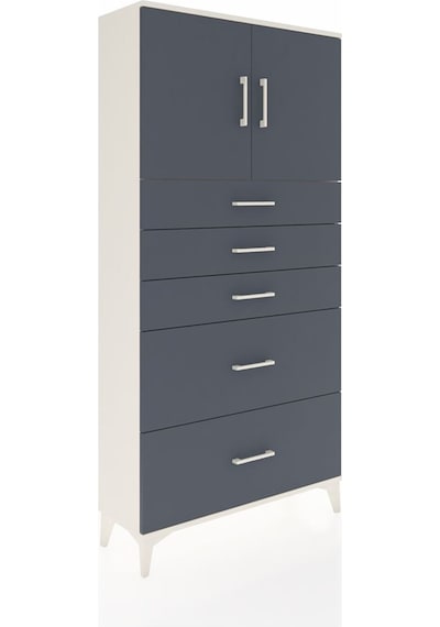 Arges Dolap 2 Raflı 5 Çekmeceli 2 Kapaklı 88x30x182 Aytaşı-an... Aytaşı