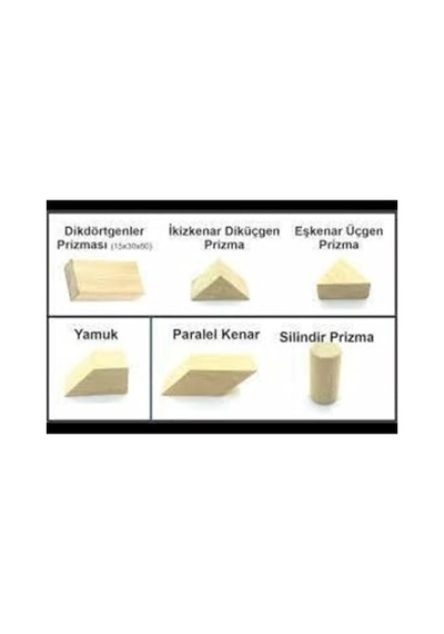 Geometrik Cisimler Ahşap 19 Parça Gnsrkfaz3284