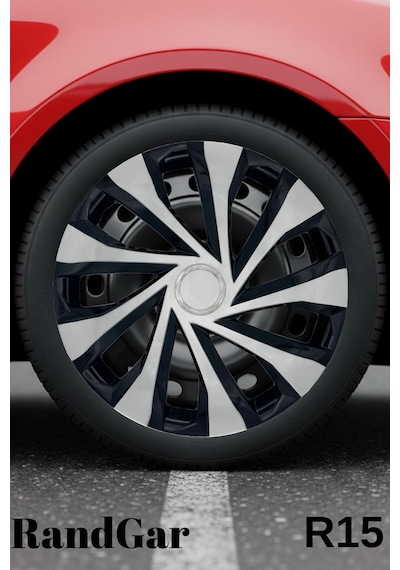 Opel Ampera 15 İnç Jant Kapağı 4 Adet Siyah Gri C123 Rand