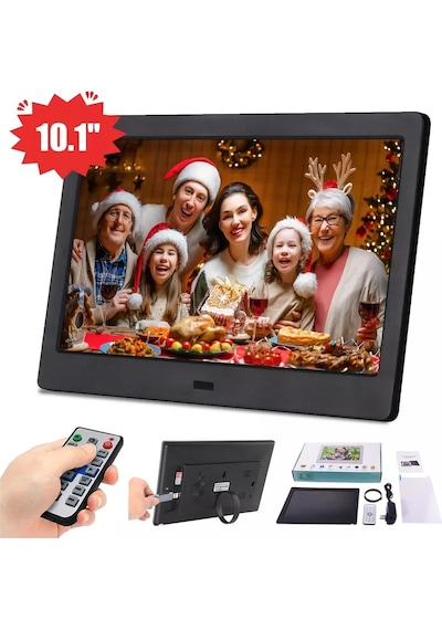 10.1 İnç Dijital Elektronik Fotoğraf Çerçevesi Mp3/4 Oynatıcılı Dijital Elektronik Led Dijital Fotoğraf Çerçevesi