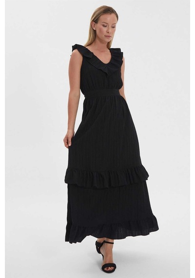 Selen Kadın Elbise 24ysl7417 Siyah