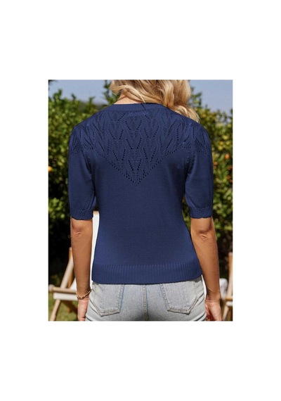 Youknitwear You Wanda %100 Pamuk Triko Hırka Kahverengi