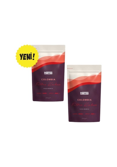 Colombia Filtre Kahve 250 G X 2 Adet - %100 Arabica Medium Roast Orta Kavrulmuş Öğütülmüş Kahve