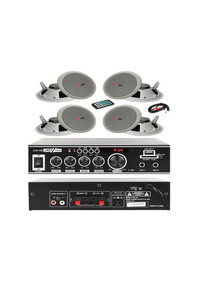 Last Voice Ekonomi Ceiling Paket-4 Anfi ve Tavan Hoparlörü Seti Last Voice Ekonomi Ceiling Paket-4 Anfi ve Tavan Hoparlörü Seti