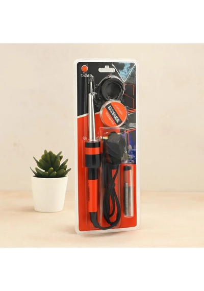 Jenerik 60w Kalem Havya Lehim Seti Mini Stand, Lehim Pastası, Lehim Teli