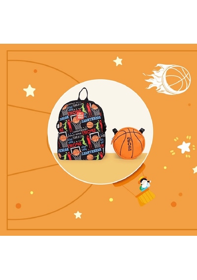 Supercute Two İn One Sırt Çantası - Basketball Siyah