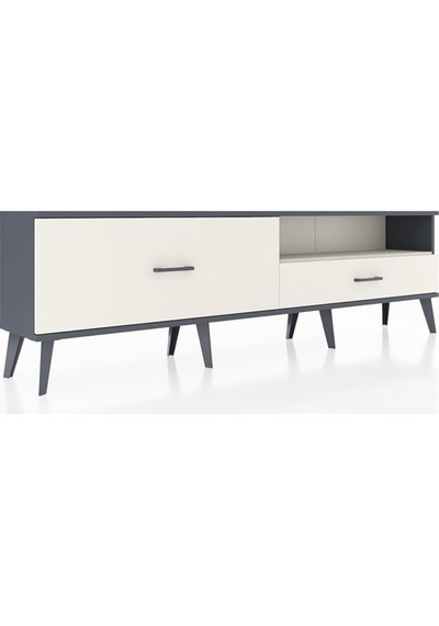 Arges Tv Ünitesi Tek Raflı 2 Çekmeceli 176x30x51 Antrasit-aytaşı/aytaşı Aytası/aytası Arges Tv Ünitesi Tek Raflı 2 Çekmeceli 176x30x51 Antrasit-aytaşı/aytaşı Aytası/aytası