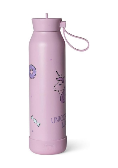 Citron 3 Katmanlı Paslanmaz Çelik Termos Seti 500 Ml - Stormy Unicorn Pembe