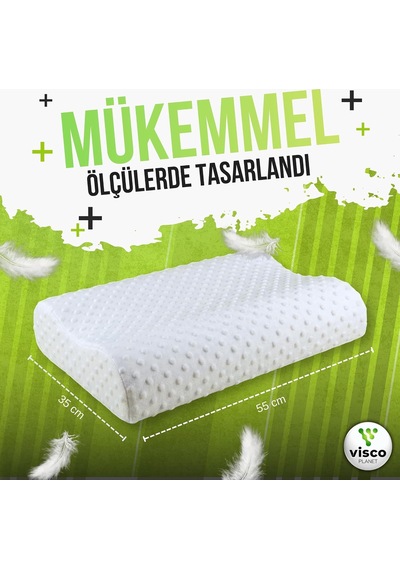 Ortopedik Çocuk Yastığı Boyun Destekli Terletmeyen Ergonomik Uyku Yastığı Genel