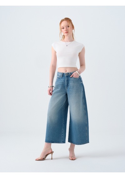 Horse Baggy Fit Kadın Pantolon Denim