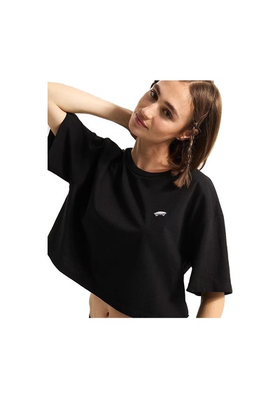 Vans Salton Relax Crop Ss Kadın Tişört C-van000p5qblkblk Siyah