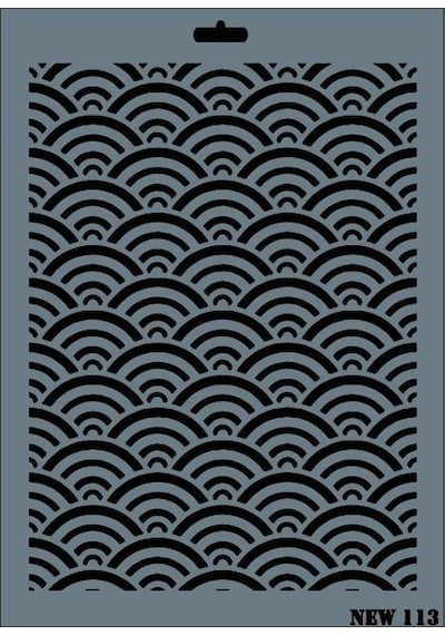 Rich New Seri N-113 Stencil 35X25 Cm