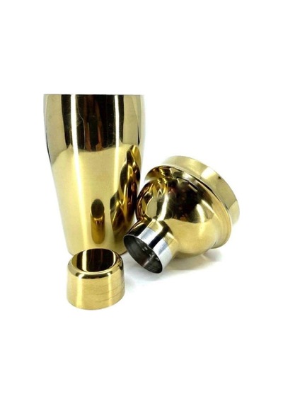 Kokteyl Shaker Seti, Gold, 750 Ml, 4 Parça