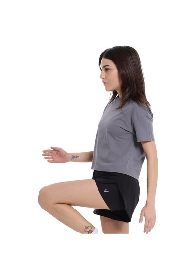 Sportive Ube Kadın Gri Günlük Stil T-shirt 25yk015-ant 1710486 Gri