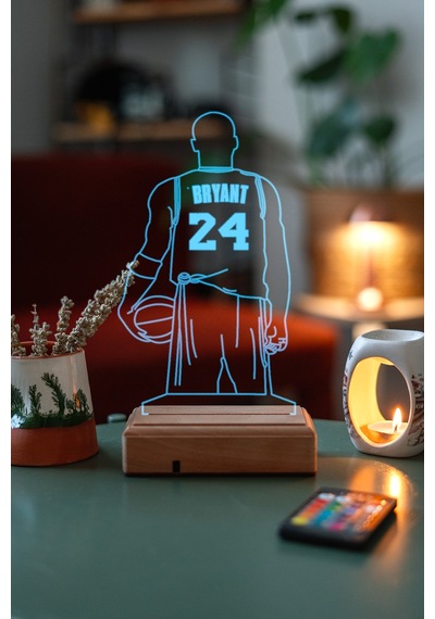 Kobe Bryant 16 Renk Kumandalı 3d Gece Lambası