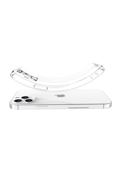 Apple iPhone Uyumlu,  13 Pro Max Kılıf Lüx Şeffaf Silikon