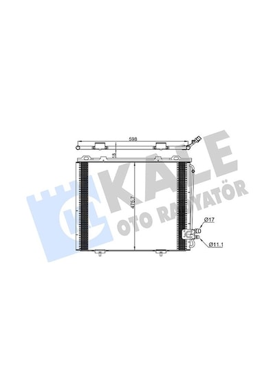 Kale 381300 Klima Radyatörü Kondanser - Mercedes E-class 1997-2003 E 240 T Klimalı Modeller A2108300270 - A2108300570 - 2108300270 - 2108300570