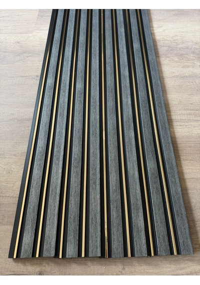 Polimer Greygold Duvar Ofis Tv Arkası Koridor Dekoratif Panel 5 Adet 55 Cm
