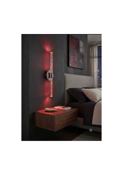 Bubbleflux Large 51 Cm Modern Tasarım Led Aplik - Duvar Lambası - Gümüş - Elektrikli - Rgb Kumandalı Gümüş Rgb Elektrikli Kumandalı