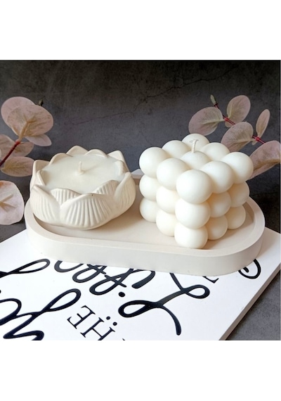 Pinterest Beyaz Stant Bubble Kokulu Mum Ve Gül Mum Seti Diğer