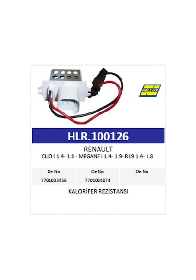 Kalorifer Rezistansı Renault Clıo I 1.4- 1.8 - Meg