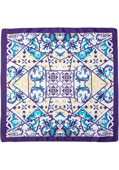 Koton Bandana Floral Baskılı Parlak Mavi 3sak50061aa 3SAK50061AA620 Mavi