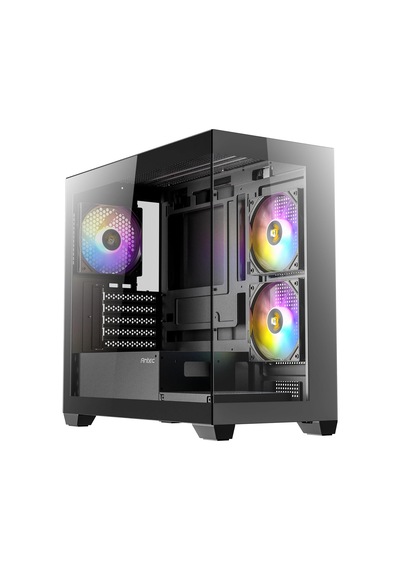 Antec Cx300 Argb Gaming Kasa 4x Argb Fanlı, Temperli Cam Yan Panel, Atx Mid Tower Siyah