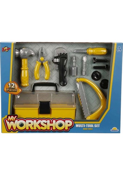 Mey İthalat Zapp Toys My Workshop Çantalı Tamir Seti 12 Parça