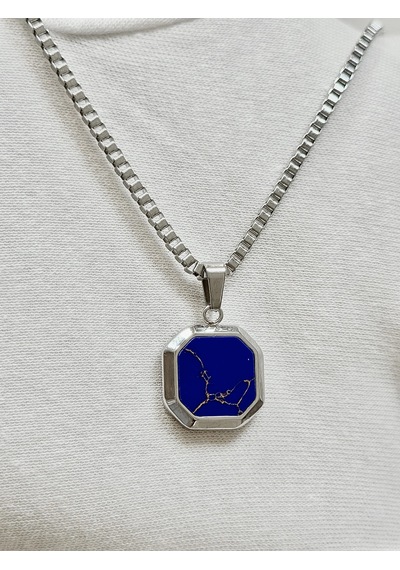 Gümüş Çelik Erkek Kolye Frj10144a-a3 2 Yıl Garantili Hediye Paketli Çok Renkli
