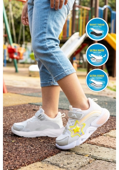 Marcokids Marco Kids 26y316 F Gümüş Kız Çocuk Spor Ayakkabı