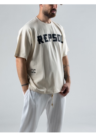 Cocopelli Bej Repsol Erkek T-shirt Coc3008