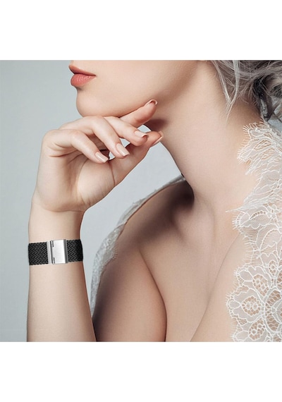 Xiaomi Redmi Watch 5 Acitve / 5 Lite Uyumlu Metal Clips Kumaş Örgü Akıllı Saat Kordon