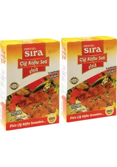 Şekeroğlu Sıra Çiğ Köfte Seti Etsiz 2 x 500 G