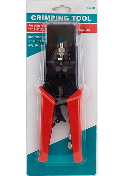 Yeskit Yk-5082r F-bnc-rca-digiturk Sıkma Pensesi Ayarlanabilir Sıkıştırmalı Koaksiyel Konnektör