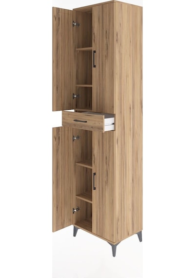 Hyperion Dolap 5 Raflı Tek Çekmeceli 4 Kapaklı 60x44x243 Çam-çam Atlas Çam Hyperion Dolap 5 Raflı Tek Çekmeceli 4 Kapaklı 60x44x243 Çam-çam Atlas Çam