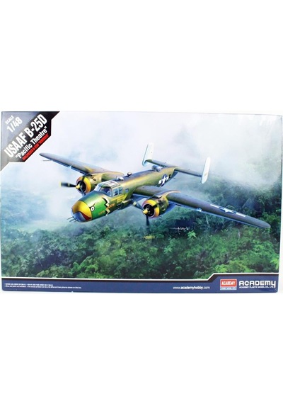Academy 12328 1/48 Ölçek, Usaaf B-25d Pacific Theatre Savaş Uçağı, Plastik Model Kiti-51207