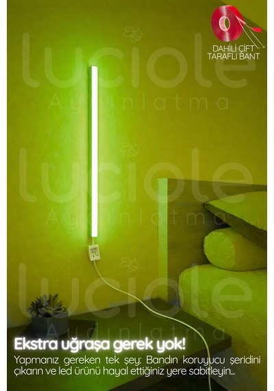 Onerous 50 Cm Led Led Işık, Bluetooth Gümüş