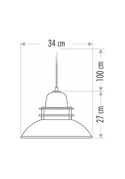Cata Dekoratif Sarkit Armatür Siyah+Sari+34Cm Ct-8248