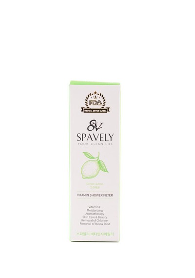 Spavely Duş Filtresi Yeşil Limon Esanslı - Klor Ve Kireç Karşıtı, Kokulu, C Vitaminli 150 Gr