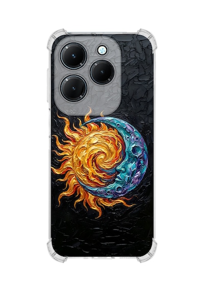 Printify Infinix Hot 40 İle Uyumlu Şeffaf Silikon Kılıf Uv Baskılı Esnek Tpu Kapak Sıcak Ve Soğuk No4