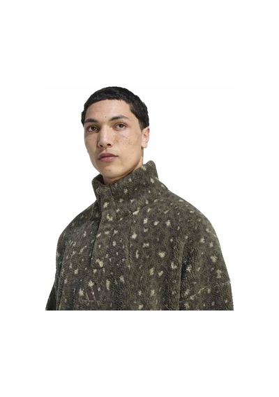 Olıstr Adidas Erkek Günlük Sweatshirt Xpl Hp Snap Aop Kq6614 Haki