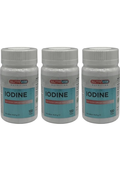 Nutrivita Nutrition Iodine 150 Μg İyot 3x120 Tablet