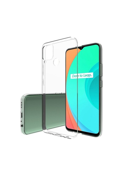 Realme C15 Kılıf Lüx Şeffaf Silikon