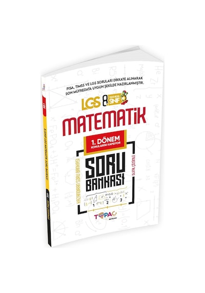 2026 8.Sınıf LGS MATEMATİK 2'li Set Dijital Çözümlü Soru Bankası Topaç Yayınları