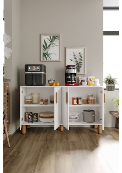 Flora Flr4120 Bohem Kahve Köşesi 4 Kapaklı Mdf Mebran Kapaklı Mutfak Dolabı Çok Amaçlı Dolap Beyaz Flora Flr4120 Bohem Kahve Köşesi 4 Kapaklı Mdf Mebran Kapaklı Mutfak Dolabı Çok Amaçlı Dolap Beyaz