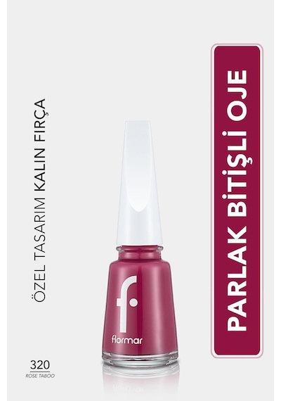 Flormar Nail Enamel Yüksek Pigmentli & Parlak Bitişli Oje Fne-320 Rose Taboo
