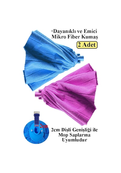 Mikrofiber Mop Paspas Yedek Ucu 2 Adet Kaliteli Mikrofiber Parke Mermer Seramik Fayans Paspas Laminant Temizlik