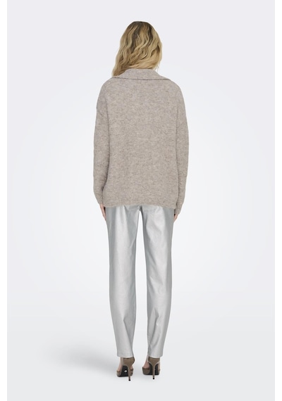 Only Onlmaggıe Lıfe Ls Splıt Neck Cc Knt Koyu Bej 15324310 Koyu Bej