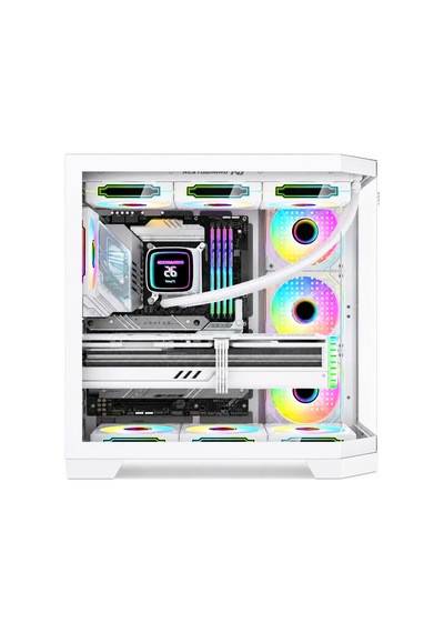 Infinity 7x Argb Fan Kumanda Ve Kontrolcü Atx Boş Bilgisayar Kasası Beyaz
